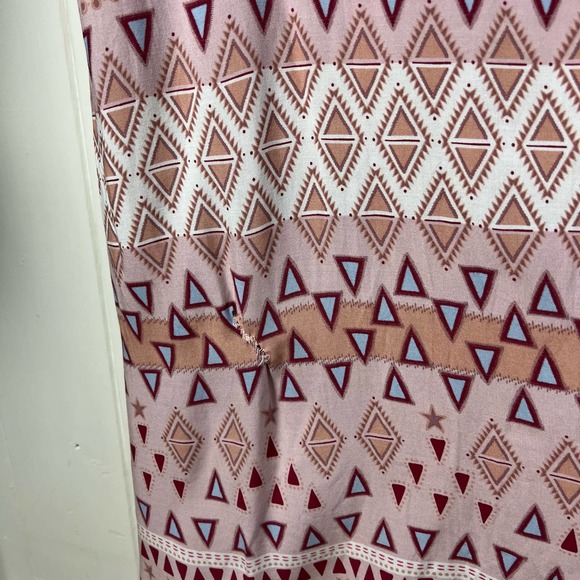 Lulu’s Mosaic Days Blush Pink Print Maxi Dress - Picture 8 of 10